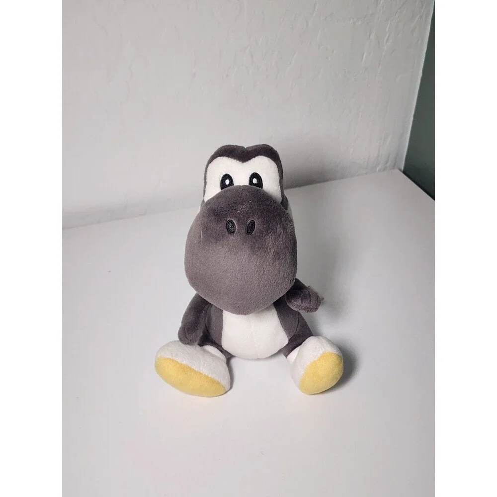 Yoshi Mario Plush Toy Gray Little Buddy Sanei 2015 Nintendo Japan